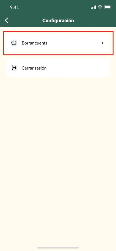 Paso 2: Toca Cancelar cuenta
